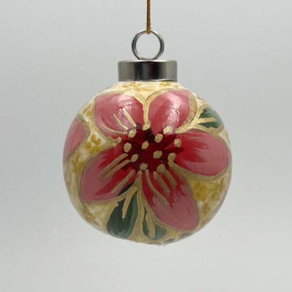 Pink and Gold Christmas Flower