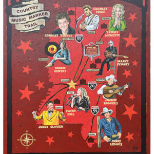 Mississippi Country Music Trail Illustrated Map